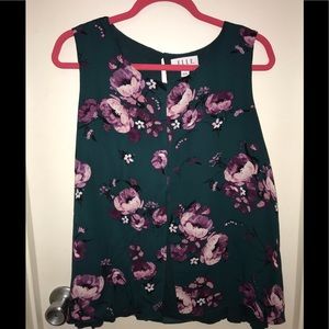Floral sleeveless top